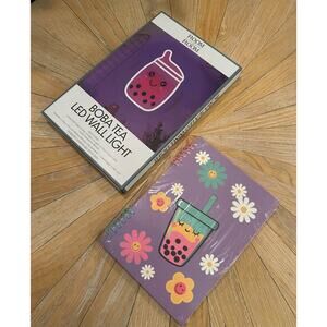 New Boba Tea Wall Light & Notebook